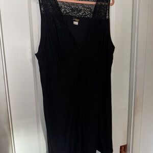 Elegant Black Lace Chemise